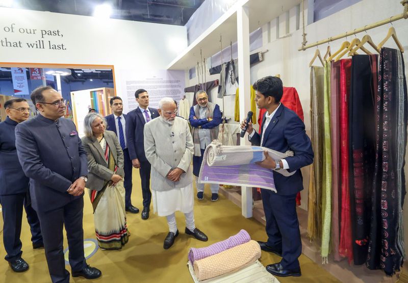 Honble-Prime-Minister-Narendra-Modi at Bharat Tex 2025